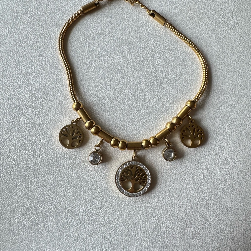 Elegant Gold Tree of Life Necklace - Picture 8 of 9